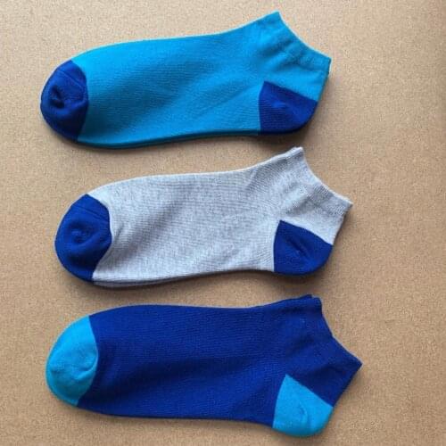 IMARSO Cotton Marvel Short Socks With Color Block Simple Design Young Man High Quality Sock 3pairs/Lot Boat Sox Socken For Men