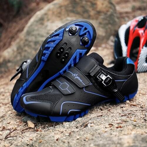 Cycling Shoes Four Seasons Men Outdoor Professional MTB Shoes Women Road Bike Lock Shoes Hard Bottom Mountain Biking Sneakers