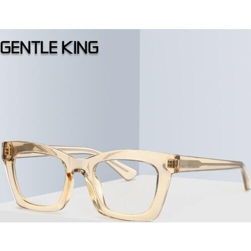 GENTLE KING Anti Blue Light Blocking Filter Reduces Digital Eye Strain Fashion Men Optical eye glasses Frame Clear Lens Eyewear