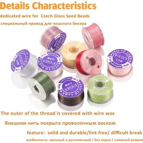 46m/Roll High Quality Seed Beads Cord String Beading Thread For DIY Bracelet Jewelry Making Accessories Supplies (Nonelastic)