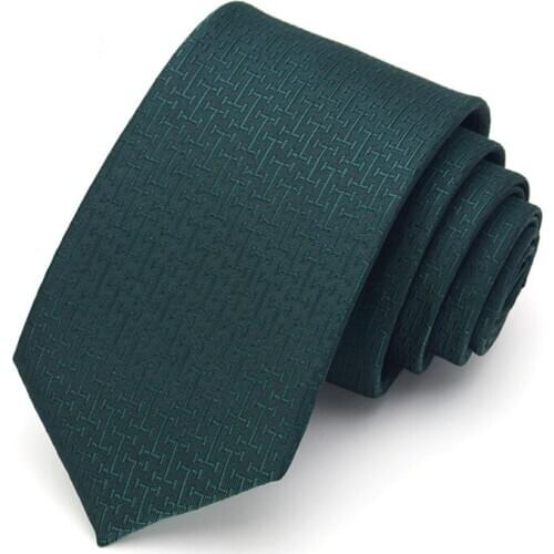 Brand New Business Tie For Men High Quality Fashion Causal 7CM Necktie Gentleman Classic Dress Suit Cravat With Gift Box