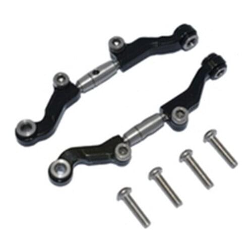 Aluminum Alloy Feet + Adjustable Stainless Steel Front Steering Rod for LOSI 1/18 Mini-T 2.0 2WD Stadium Truck