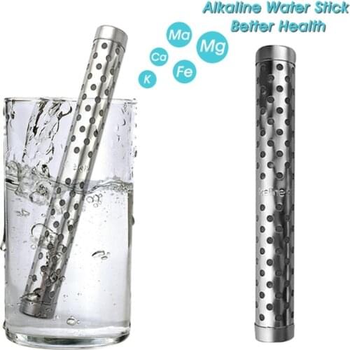 Alkaline pH Water Filter Sticks Portable Water Purifier 5.28x0.63in Increases pH Levels Decreases ORP Multiple Layers