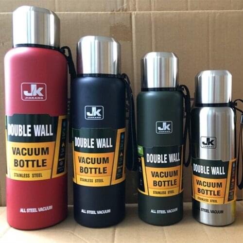 Russia all-steel vacuum flask large capacity jk304 stainless steel teacup 500ml outdoor kettle large cup LY19610