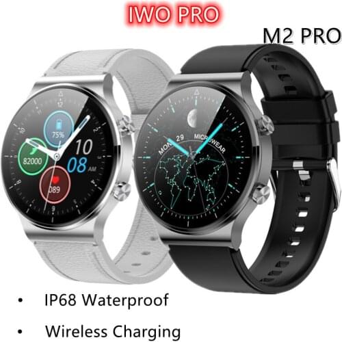 Smartwatch M2pro Can Answer Call Mens Smart Watch Wireless Charging 1.3inch Round Screen Bluetooth Music Sport Activity Tracker
