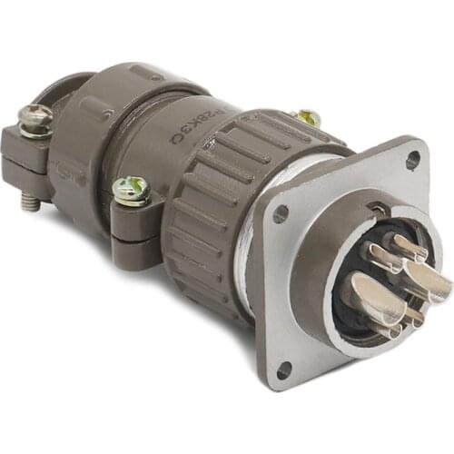 ZHQCN Wire to Board Panel Industrial IP67 Connectors M28 6 Pin Waterproof Soldering Welding Cable Aviation Electric Connector