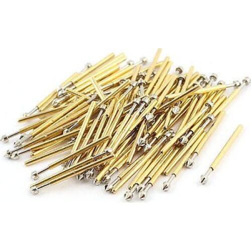 100Pcs P75-LM3 Dia 1.02mm Length 16.54mm 100g Spring Test Probe Pin