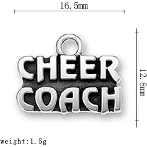 2021 New Alphabet Cheer Trainer DIY Charm Jewelry Made In China