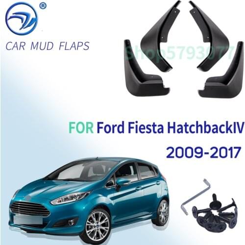 4Pcs Car Front Rear Mud Flaps Mudguards Fender Flares Splash Guards for Ford Fiesta Hatchback 2009-2016