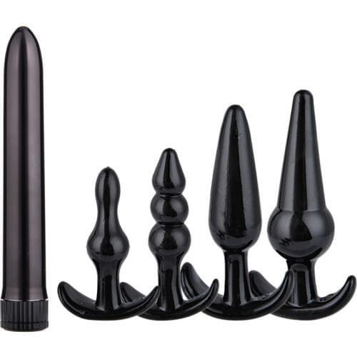5pc Bullet Vibrator Anal Plug Sex Toys for Women & Men Butt Plugs Sex Products for Anal Masturbation Massager Anal Sex Vibrator