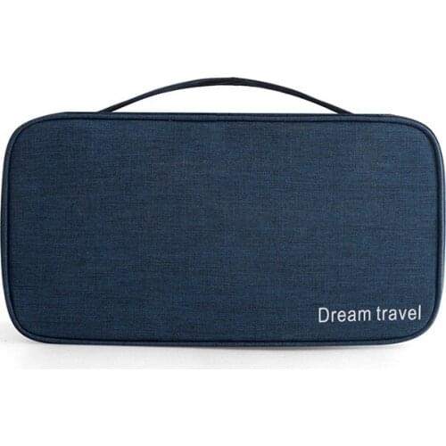 7 PCS / LOT Simple Solid Color Multifunctional Underwear Storage Bag Oxford Cloth Travel Bra Storage Bag