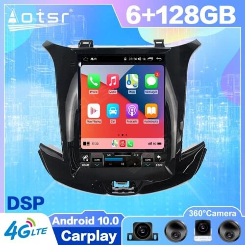 Android 10 Tesla For Chevrolet Cruze 2015 - 2018 Car GPS Navigation Auto Radio Stereo Video Multimedia Player HeadUnit No 2 din