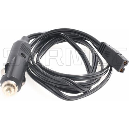 Car Cigarette Lighter to 12V DC 2 Pin Lead Plug Power Supply Cable for Portable Car Cooler Cool Box Mini Fridge