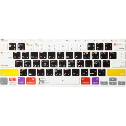 For Apple MacBook Air 13" 113.3 inch Mac 13" 1PC Chinese Illustrator AI Shortcuts Hot Keys US Keyboard Skin Cover Protector