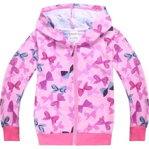 JOJO Siwa Girl Kids Sweatshirt Hooded Cartoon Pink Cute Jacket Coat Baby Children Outwear Cute Causal Tops Dropship Gift