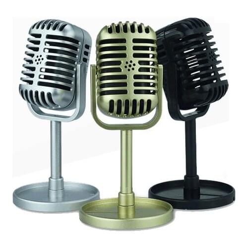 Simulation Classic Retro Dynamic Vocal Microphone Vintage Style Mic Universal Stand For Live Performanc Karaoke Studio Recording