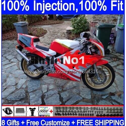 Injection For HONDA NSR250R MC21 PGM3 1990 1991 1992 1993 132MC.99 NSR250 red glossy NSR 250 R RR NSR 250R 90 91 92 93 Fairing