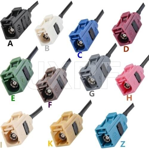 FAKRA Cable A B C D E F G H I K Z Type female pigtail RG174 Car Radio Antenna Extension cable for GPS RF Communications Systems