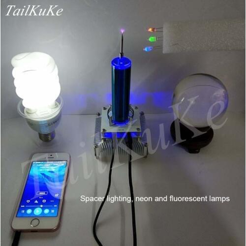 Tesla Coil Put Music Windmill Wreath Spaced Lights Wireless Transmission Radio Station