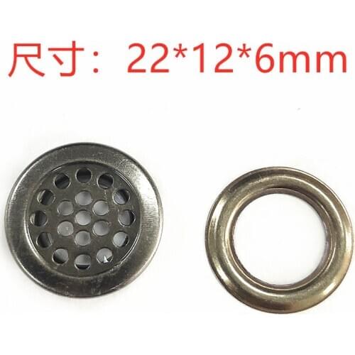 100sets 12mm Metal Net Brass Grommets High Quality Not Rust Brass Eyelets Tent Suit Case Shoes Eyelet Grommets