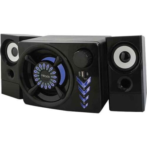 MIKADO MD-219BT 2 + 1 10W + 3W * 2 BLACK USB-TF-BLUETOOTH SUPPORTED SPEAKER