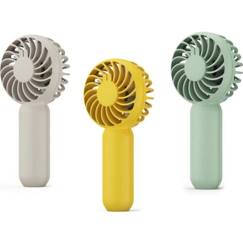 Mini Handheld Fan with 1200 mAh Rechargeable Battery or USB Powered Personal Fan 3 Speeds Quiet Pocket Fan for Home Outdoor