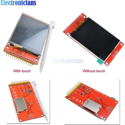 2.4" 2.4 Inch 240x320 SPI TFT LCD Touch Panel Serial Port Module ILI9341 3.3V 5V PCB Adapter LCD Display for Arduino Micro SD