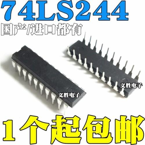 New and original 74LS244 SN74LS244N HD74LS244P DIP20 Buffer and line driver chips, absorbing patch 5.2 MM SOP20, wide-bodied