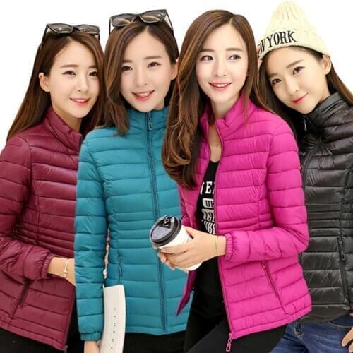 New Ladies Coats Winter Jacket Women Outerwear Short Slim Coat Female Thin Cotton Padded Parkas abrigo mujer Plus Size 5XL YQ141