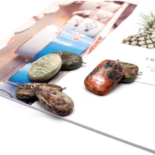 New Style 6pcs/lot Natural Stone Crystal Raw Stone Drop Pendant Irregular Agatess Necklace Pendant Colored Crystal DIY Necklace