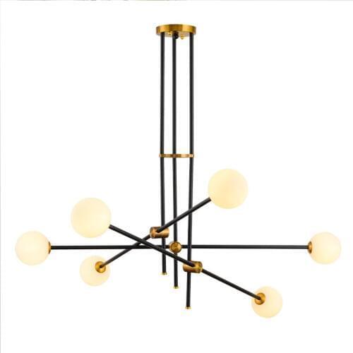 Post-modern Designer Molecule Dna Iron Glass E27 Pendant Lights For Living Room Dining Room Restaurant Cafe Bar Ac 80-265v 1434