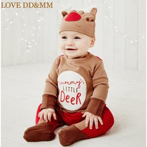 LOVE DD&MM Christmas Baby Clothing Rompers New Fashion Baby Boys Clothes Deer Romper Toddler Infant Climbing Clothes