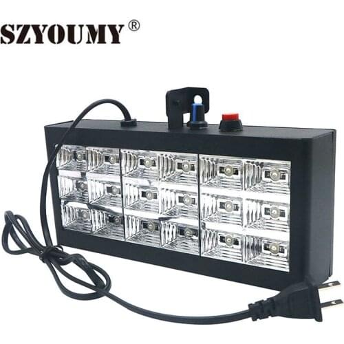 SZYOUMY 18 Led 20W RGB Stage Light Voice Automatic Control Party Ktv Light US EU Plug