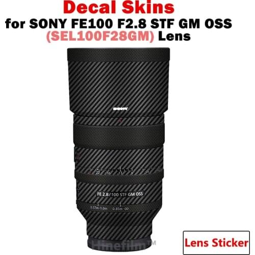 SEL100F28GM FE100F2.8 STF GM Len Premium Skin for SONY FE 100mm F2.8 STF GM OSS Lens Protector Anti-scratch Cover Film Sticker