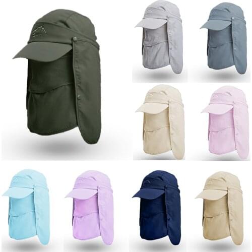 Outdoor Fishing Hat Multifunctional Fishing Cap Unisex Quick-Drying Sunscreen Fisherman Hat Fishing Breathable Sun hats