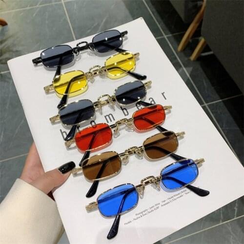 Fashion Small Frame Sunglasses For Man And Women Vintage Women Men Trend Personlity Shades Sun Glasses Latest Creative Car