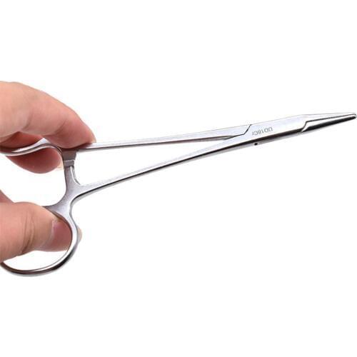 Dental Needle Holder Pliers Stainless Steel 14cm Forceps Orthodontic Tweezer Dentist Surgical Instrument Equipment