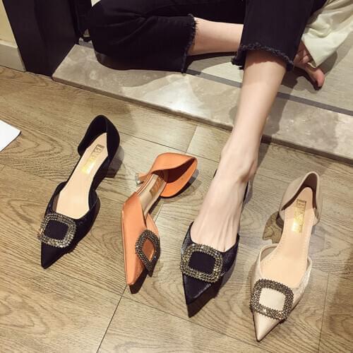 Luxury Brand Women Pumps 5cm High Thin Heels Pointed Toe Solid Shallow Sexy Office Lady Part Dress Wedding Shoes Big Size Shoes