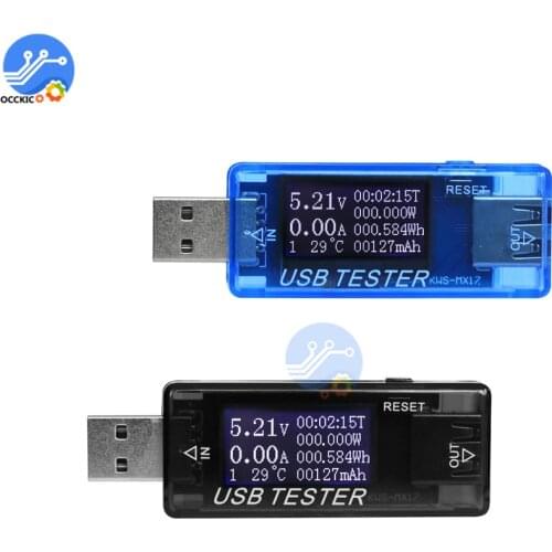 Digital Display 4V-30V USB Tester Current Voltage Charger Capacity Detector Qc2.0/3.0 Quick Charge Power Bank Meter Voltmeter