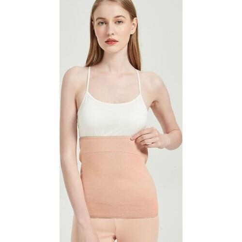 Mulberry Silk Plus Velvet Keep Warm Protect Waist For Men And Women Self-heating Thicken Stomach Middle-aged Waist Against Cold