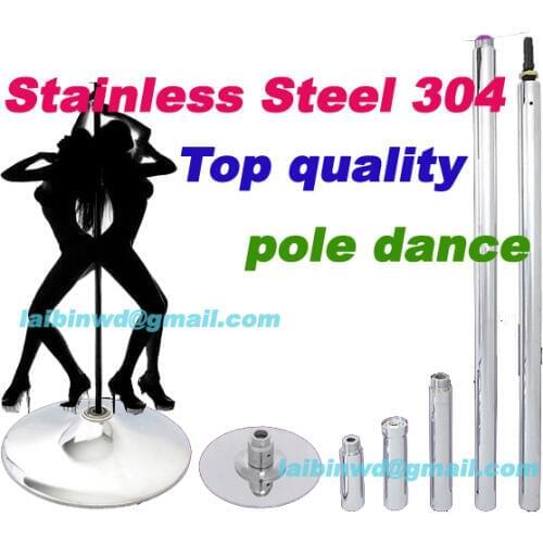 Top quality stainless steel 304 material 360 Spinning pole dance Home removable dance training pole for Beginner stripper dance