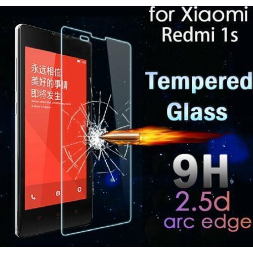 2.5D Tempered Glass For Xiaomi Redmi 1s High Quality Protective Film Explosion-proof Screen Protector for Xiaomi Redmi 1s