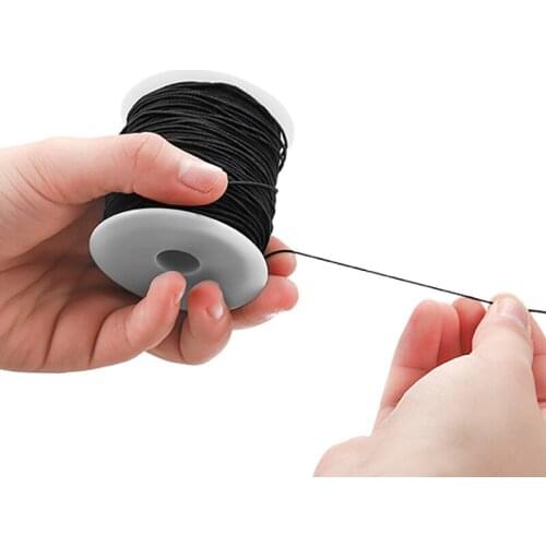 0.8mm*100M/Roll wire Rosary beads elastic line Beaded core-spun elastic thread line Jewelry Making DIY Craft Supplies