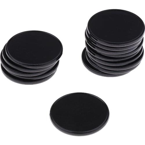 100x Round Casion Poker Card Bingo Chips Tokens Chips Markers Black 25mm