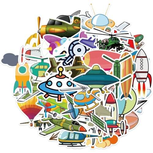 25/40PCS Cartoon Flying Tools 40/pcs PVC Classic cartoon Art Crafts collection Gift wall Design Graffiti Stickers