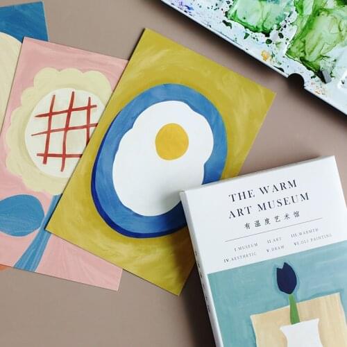 30 Sheets/Set Creative The Warm Art Museum Postcard Greeting Card Message Card Birthday Gift Card