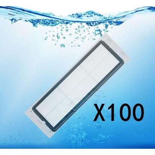 50 100 Pcs Washable Hepa Filter Air Filter for Roborock S5 / S6 / S5Max / S6Max / S6Maxv / S6Pure Robot Vacuum Cleaner Parts