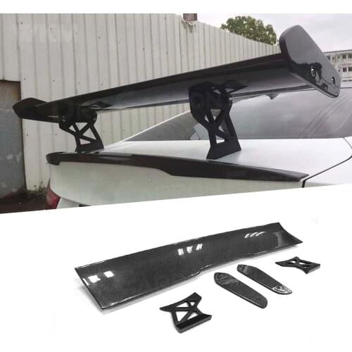 Car GT Style Carbon Fiber Car Racing Rear Trunk Spoiler Wings for BMW E92 E93 F30 F10 1M M3 E82 E87 Sedan Coupe Bumper