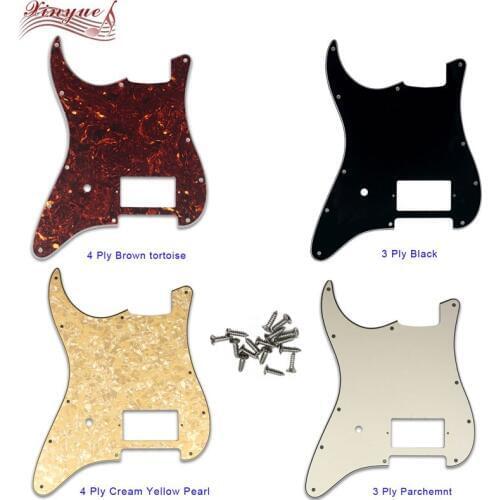 Pleroo Guitar Parts For Left handed US 11 Mounting Screw Hole Standard Start H PAF Guitar pickguard With brige humbucker