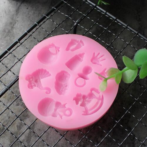 Baby Series Silicone Mould DIY Silicone Sugarcraft Fondant Tool Sugarcraft Chocolate Mousse Jelly Mould Baking Appliance
